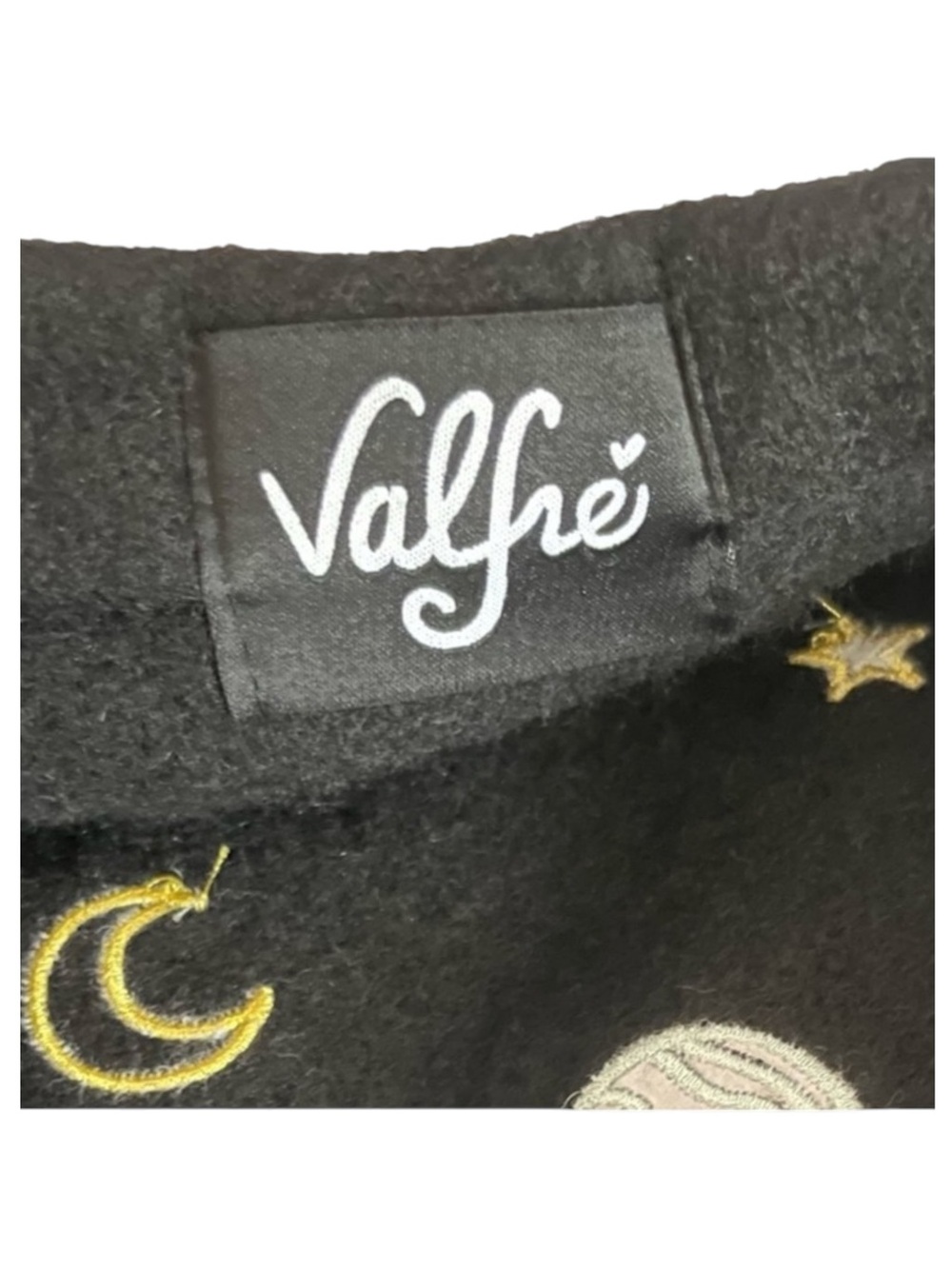 Rare: new Valfré ☻ Saturn Embroidered Wool Beret ☻ Black ☻ 1SFA Limited Edition - Picture 14 of 16